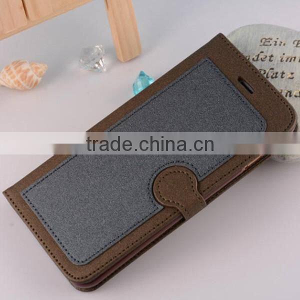 Hot selling PU leather phone case wallet phone covers flip leather holster for iphone6