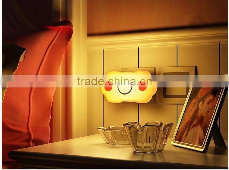 wholesale double color optical control lamp lovely cloud night light