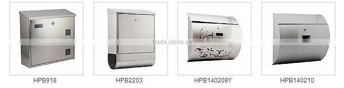 stainless steel metal mailboxes wall mounted letterbox