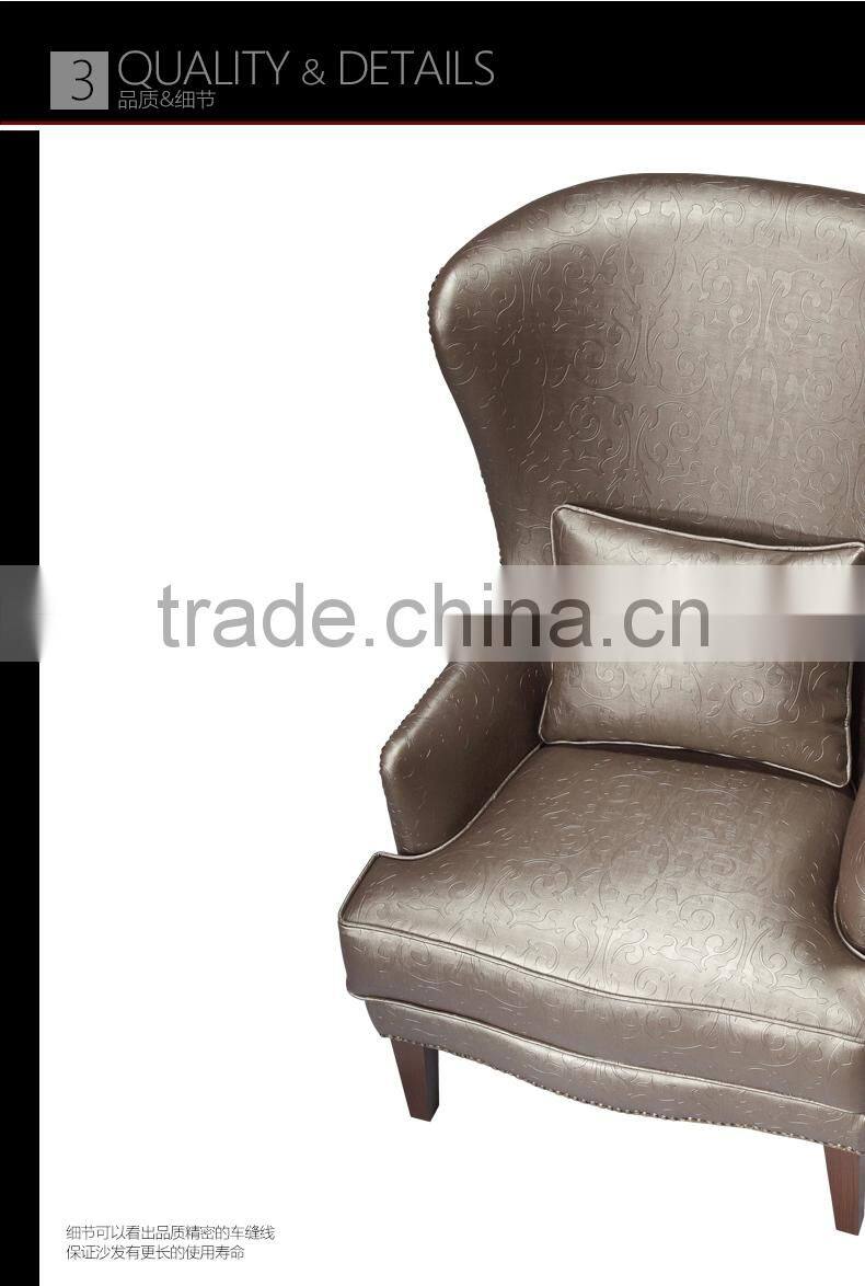 Classic European style leisure lazy sofa chair for hotel restauant office bedroom