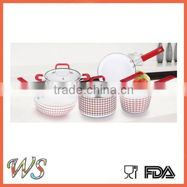 WS-DA243 diamond korea frying pan with ceramic coating