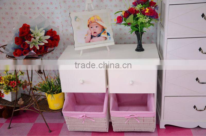 white wooden storage cabinet with drawer