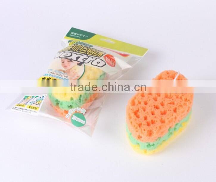 large heart-shaped bath sponge bath ball bath brush