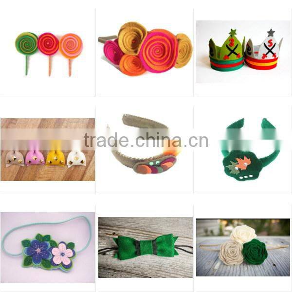 Hot new bestselling product wholesale alibaba handmade Felt spring flowers headband made in China