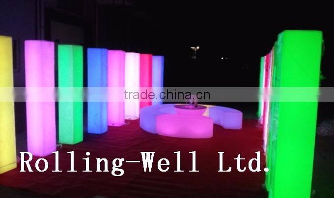 LED pillar lights, plastic crystal columns wedding decorations, column a bubble light