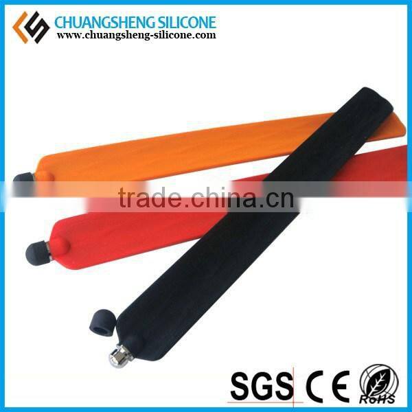 Silicone slap band with touch pen for digital phone