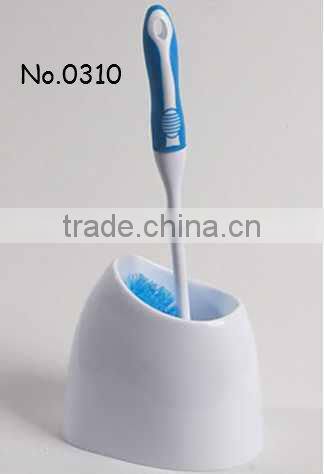 New design toilet brush plastic cleaning brush sets with TPR holder