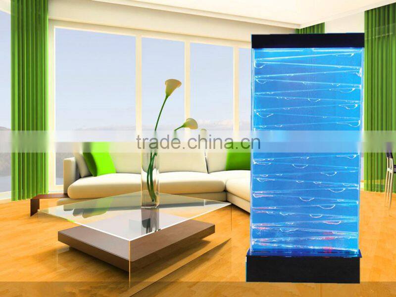 Led dancing water bubble wall room divider screens for bar cafe design