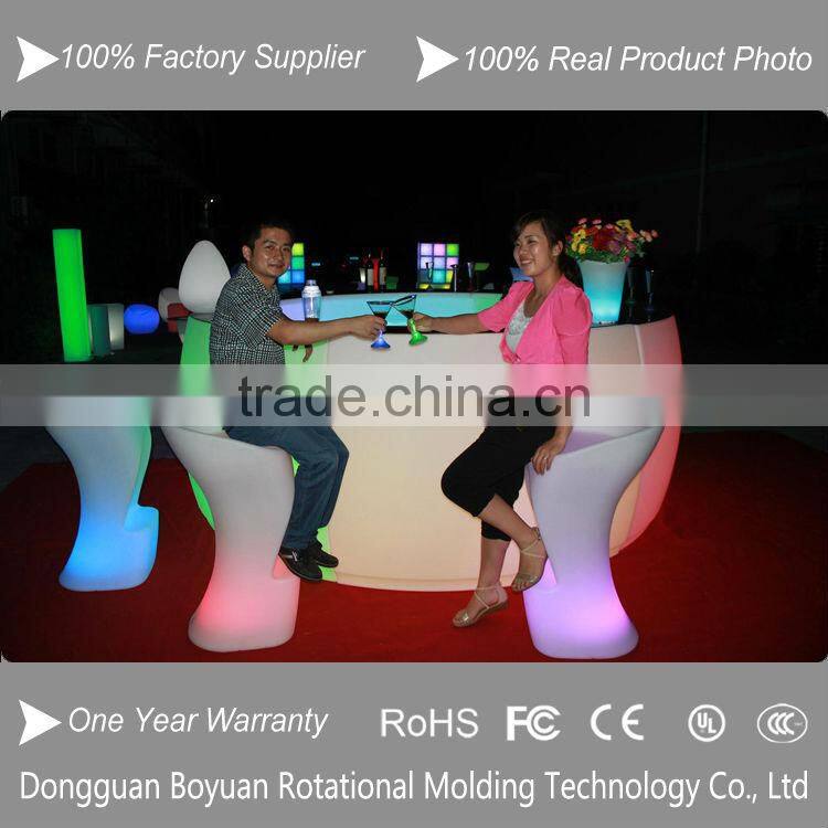 LED bar chair for party, led lighting nightclub chairs for events