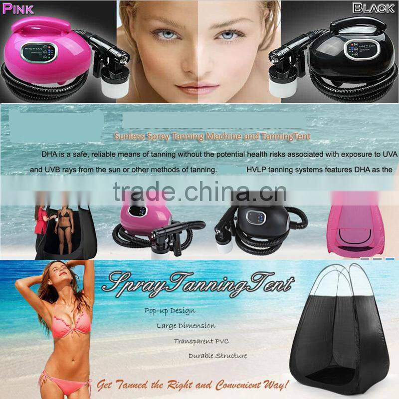 Mini Tanning Bed Machine System Professional Airbrush HVLP Home Tanning Spray Gun