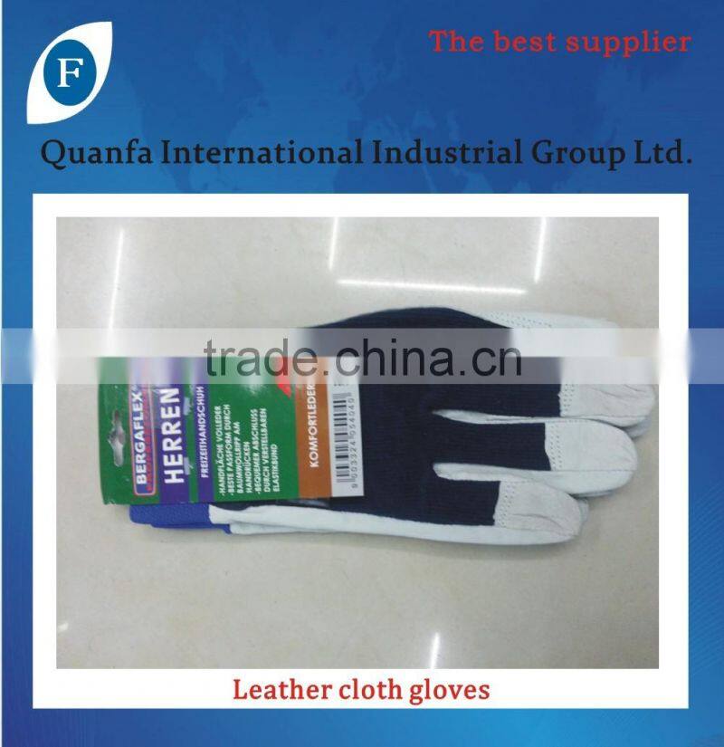 Leather cloth gloves