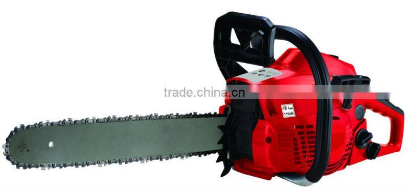 Plastic electric gasoline type petrol chain saw, wood cutting machine