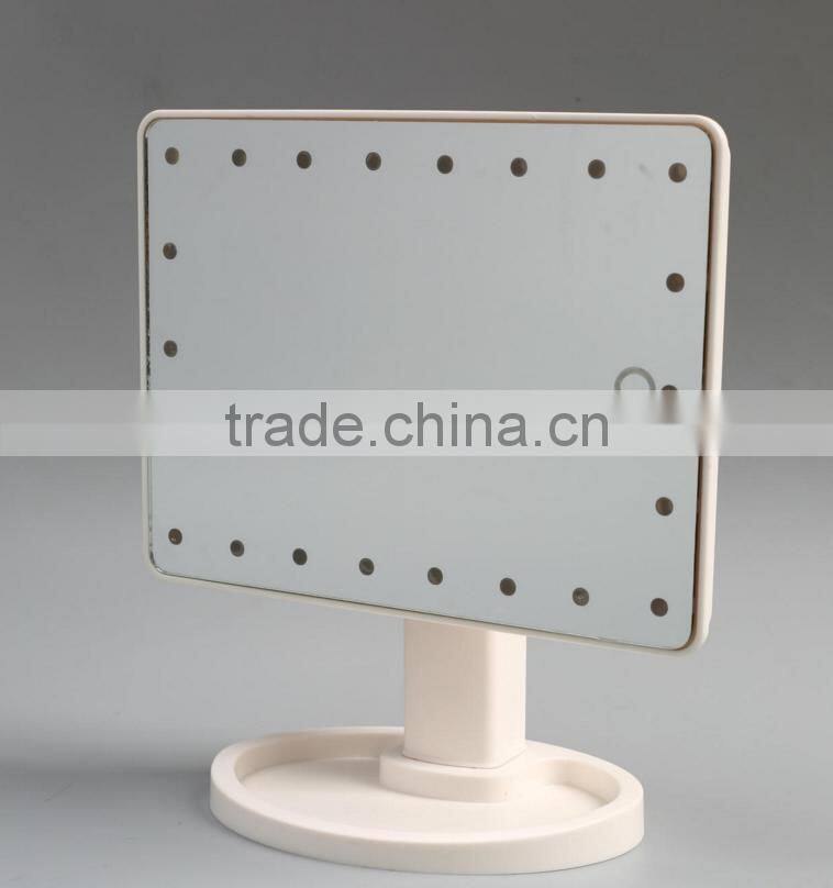 Touch Screen Desktop 22 LEDs Makeup Lighted Mirror Vanity, Mirror with Lights