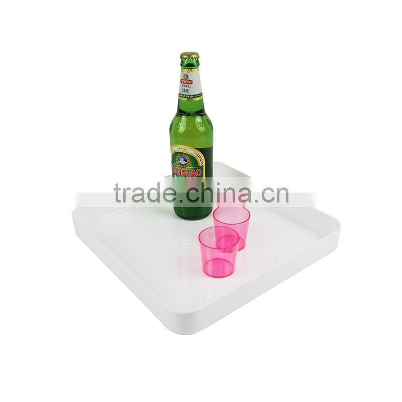 Antislip Round plastic serving tray