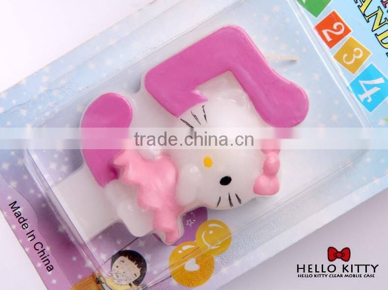 Carton Hello Kitty Cat Birthday Candle for Children