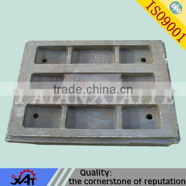 customized metal casting crusher high manganese steel hammer plate