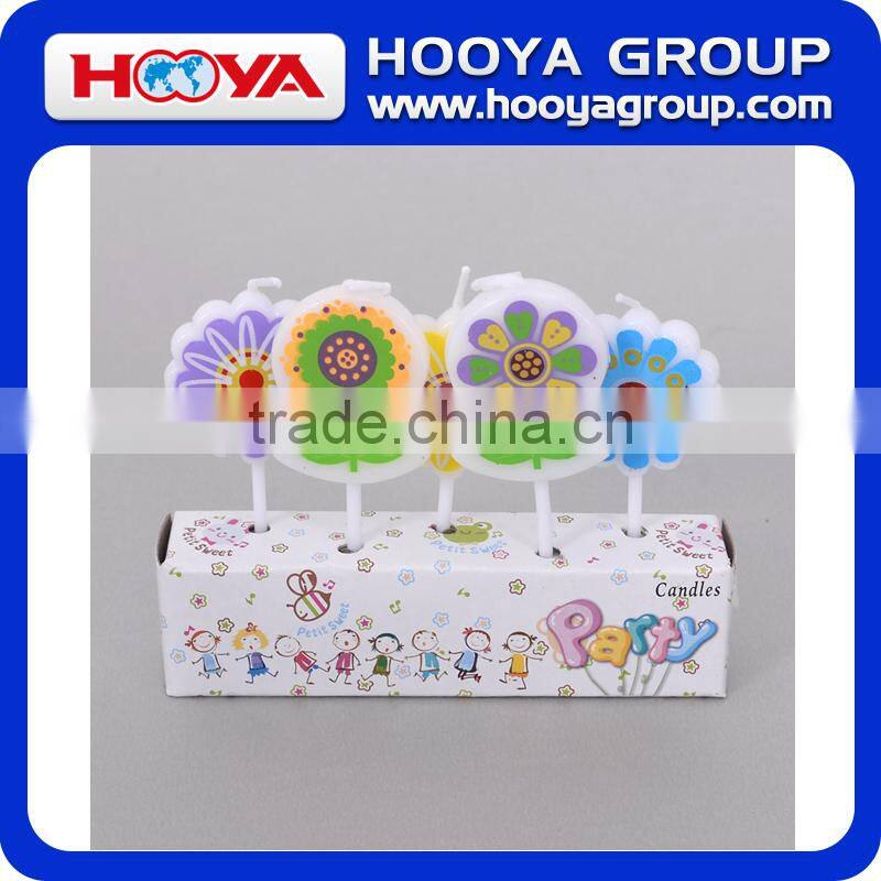 Flowers shaped children party birthday candle