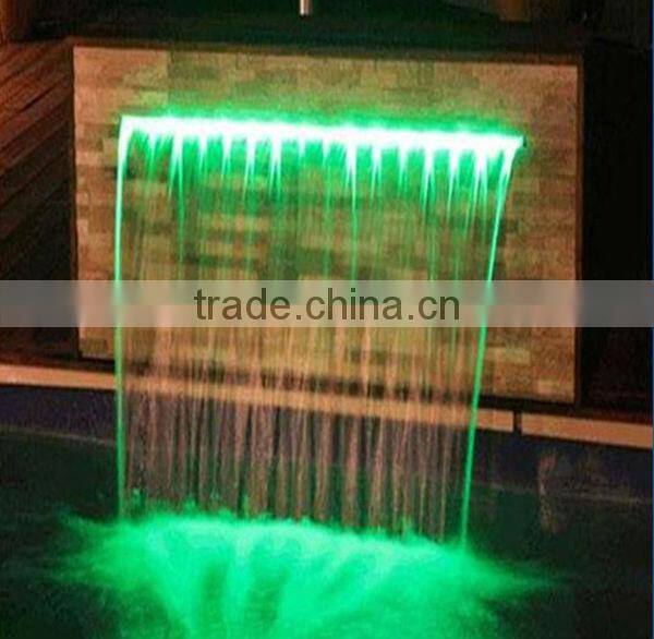 factory wholesale pool water curtain and spa stainless steel waterfall