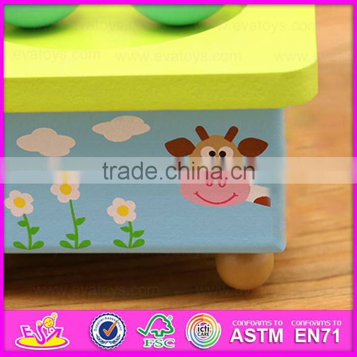 Customize promotion gift baby wooden music box movements W07B025-S