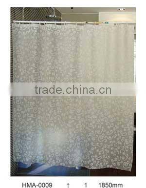 PVC waterproof plastic shower curtain designs
