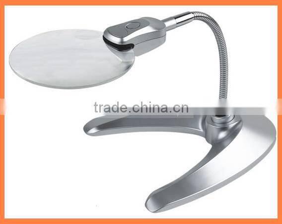 Lighted Flexible Desktop Magnifier