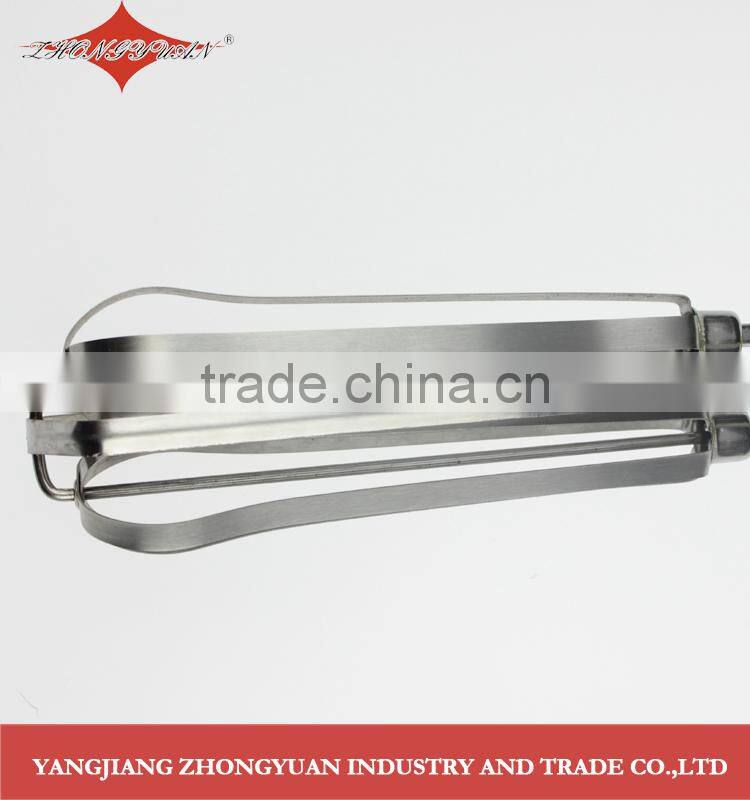 16' Classic Rotary stainless steel egg beater with green pp handle