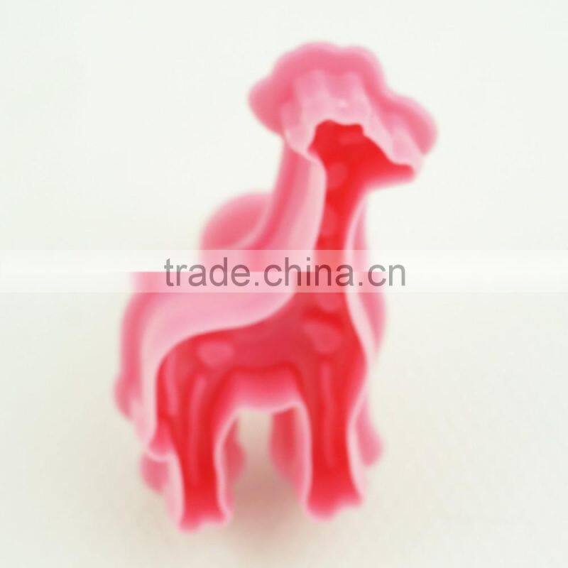 47047 4pcs Impressions animal horse elephant dear Fondant Mould Silicone Fondant Tools