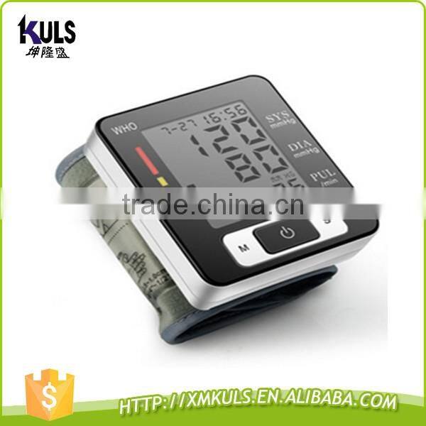 Automatic Extra Large LCD portable health medical home use digital wrist blood pressure monitor