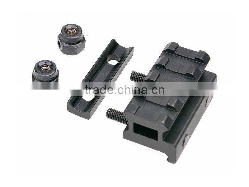 D0028 21mm Picatinny Rail Weaver Huntng Accessories Gun Scope Mount Raiser Rail Weaver with 2 stop pins