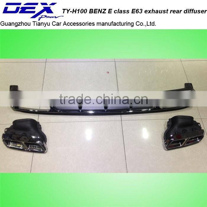 factory price car part PP B~ENZ E Class E63 exhaust rear diffuser
