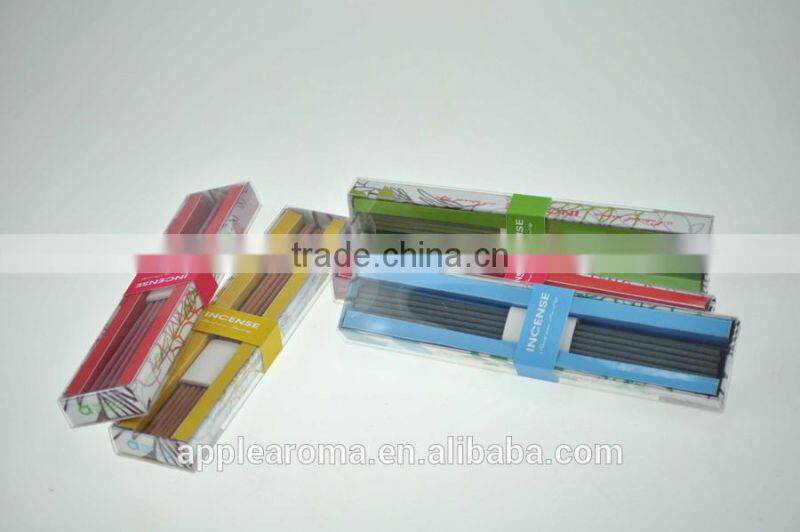 Raw/Scented/Fragrance Incense Cones in PVC box with ceramic holder