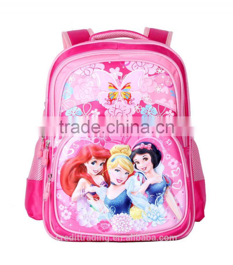 latest wholesale cartoon children school bag/student backpack