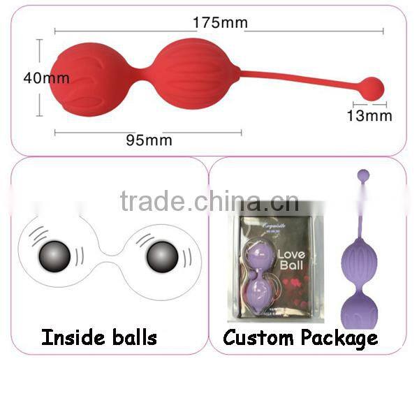 Medical Grade Germany Wacker Pink Silicone vagina massager ball for females