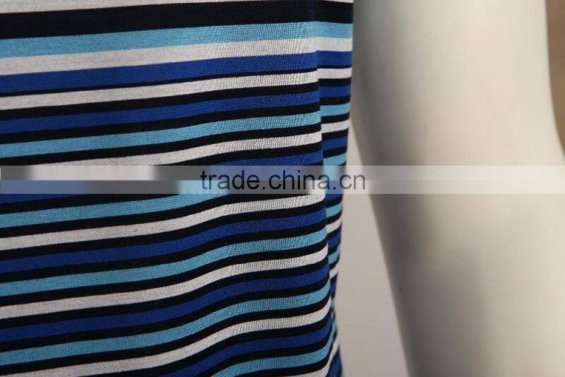 Summer new men's striped t- shirt