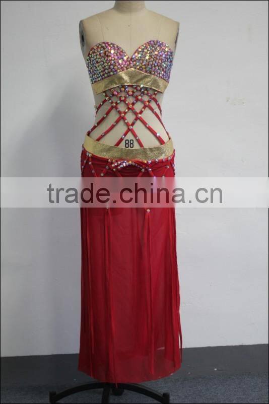 2015 Stelisy Dance factory direct sale Latin Dance Strapless Glamour Dress