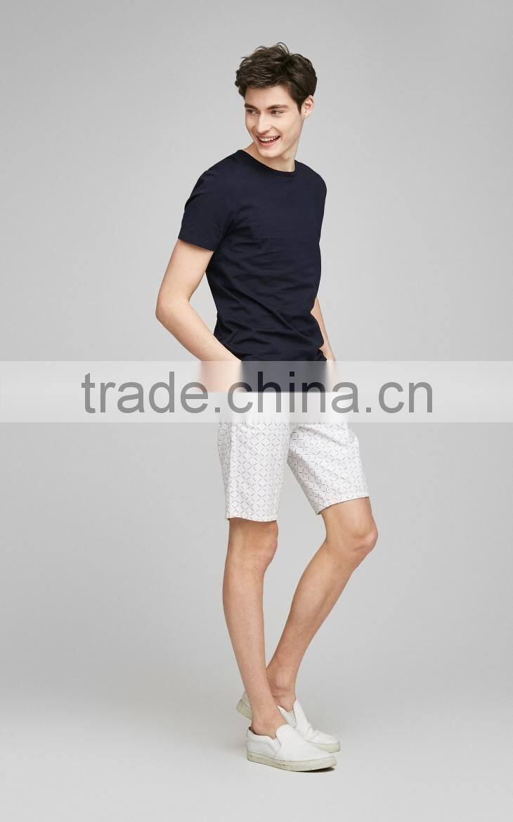 100% cotton plain round neck slim fit tee shirt man t-shirt