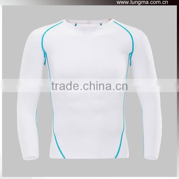 Long Short Sleeve Wholesale Blank Custom Compression Shirts