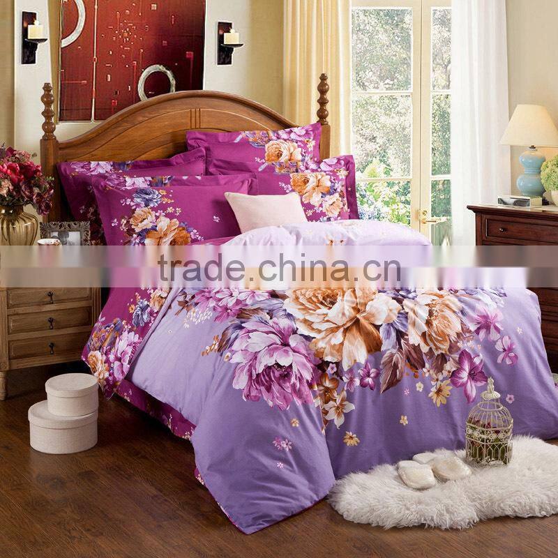 100%cotton 4pcs bedding set for home use