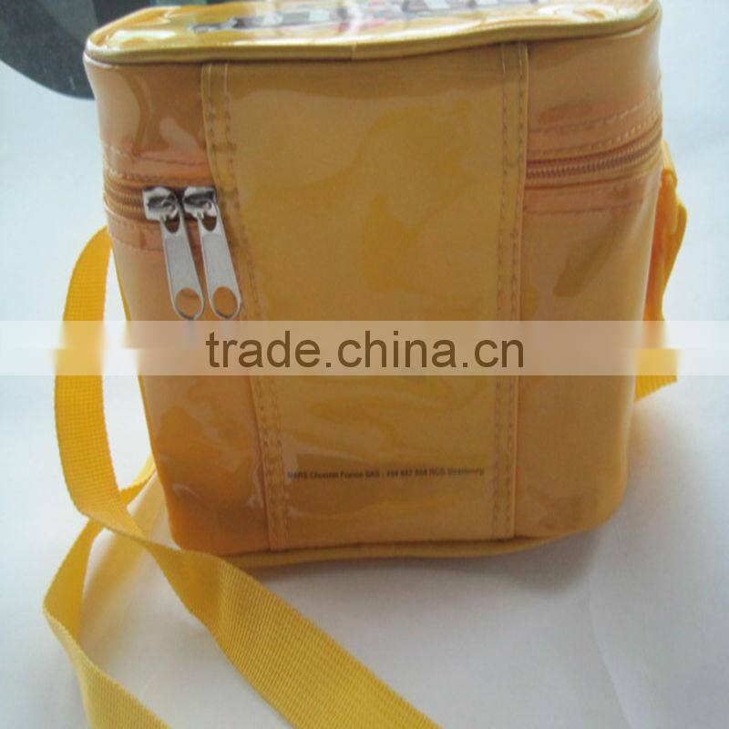 Shiny Leather lunch cooler bag