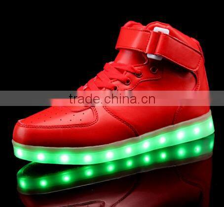Adult unisex LED lights up casual shoes stock in fujian china factory
