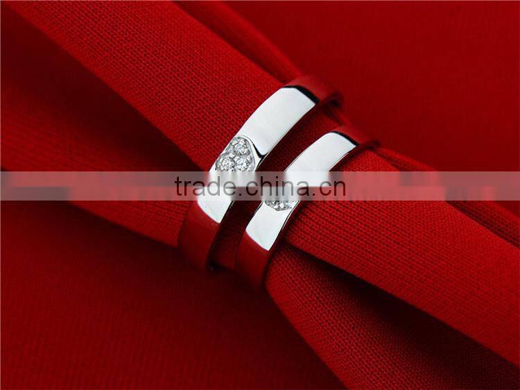 Gift handmade 925 silver couple ring