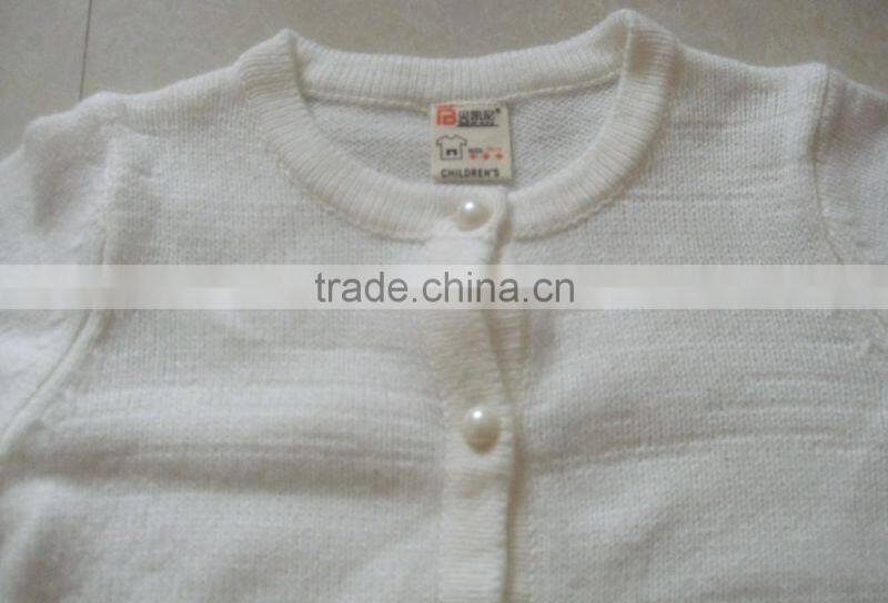 New Style Girl Sweater Cardigan Coat Child Sweater Long-sleeve Sweet Knitwear (BKNK5339)