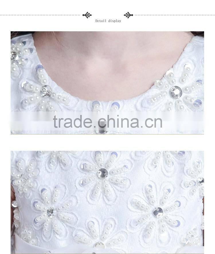kids fashion show dresses white prom dresses modern girls dress