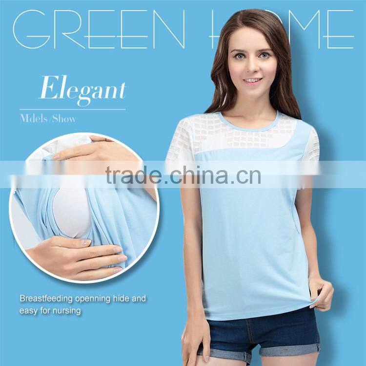 nursing top short sleeve maternity breast feeding tops tanks for pregnant women