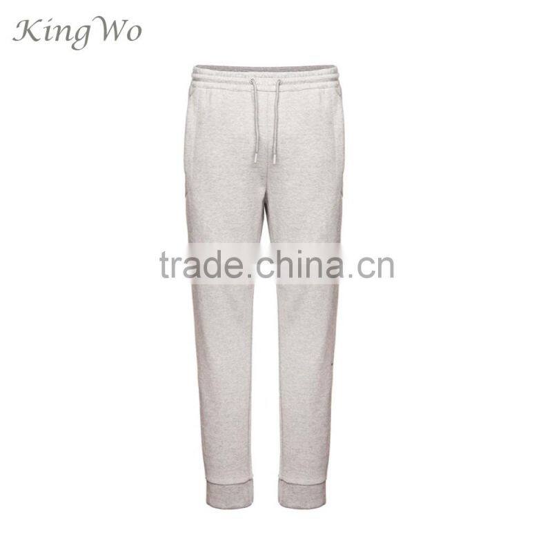 custom mens 100% cotton grey french terry jogger pants