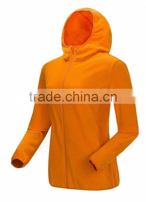 2017 Instocked Outdoor Fleece Zipper-up Jacket with hood