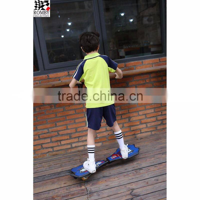Kids Clothes Wholesale China Kids Summer School Uniform Design Polo Shirt Sport Clothing