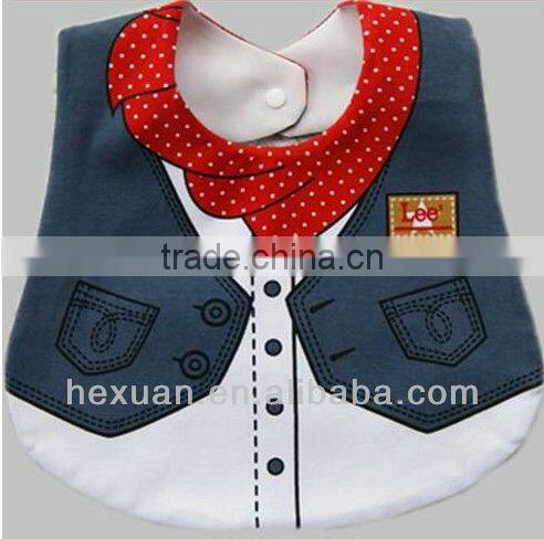 3 colors can choose baby bibs/3 layers baby bibs/superman baby bibs /in stocked or OEM