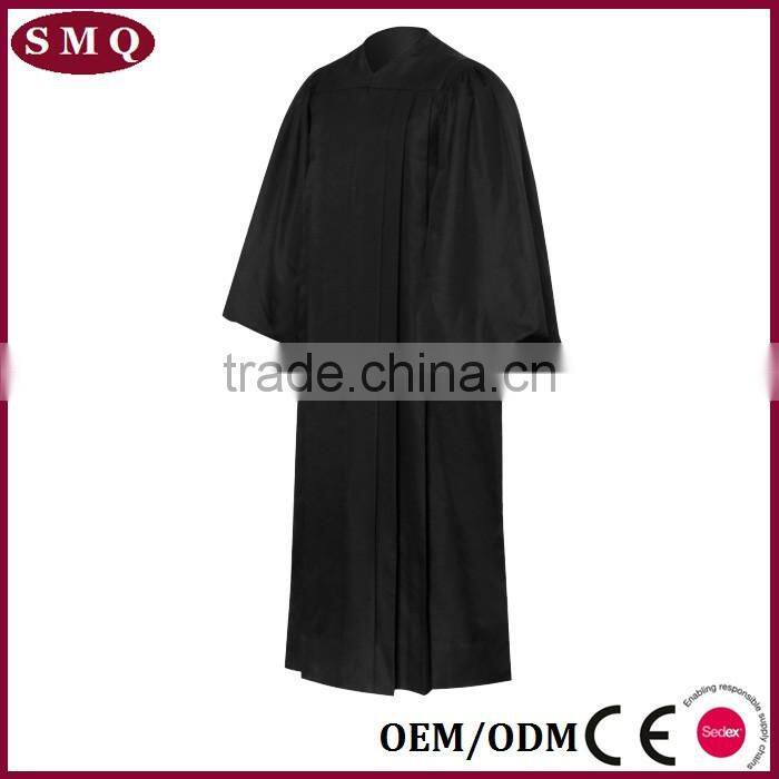 Hot sale black Imperial Juristic Judge Robe
