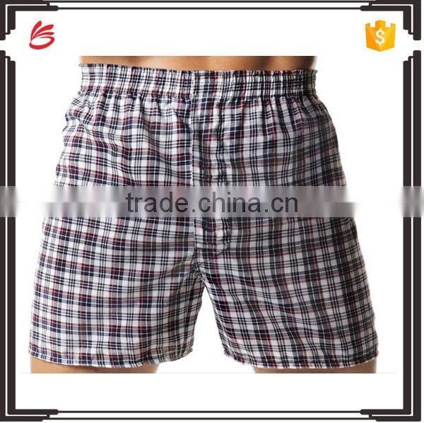 Custom cheap mens brief underwear plaid underwear
